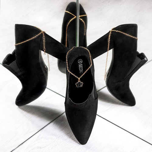 Чорні черевики на верхній пості Prisha - Взуття 1