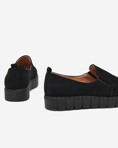 Dámské černé prolamované boty Ihalmi - Obuv