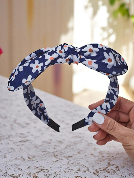 Royalfashion Čelenka s mašlí ve květinovém vzoru Florinka