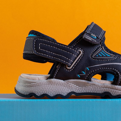 Сині дитячі сандалі на липучках Ararat