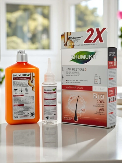 Shumukh Šampon a Sérum na vlasy 2v1 - proti lámání vlasů
