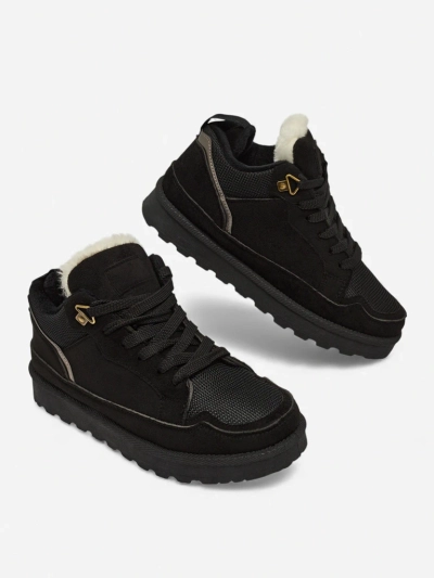 Dámské Tenisky Diana Černé Semišové Pohodlné na Zimu