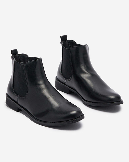 Чорні жіночі черевики a'la sztyblety Novos- Footwear