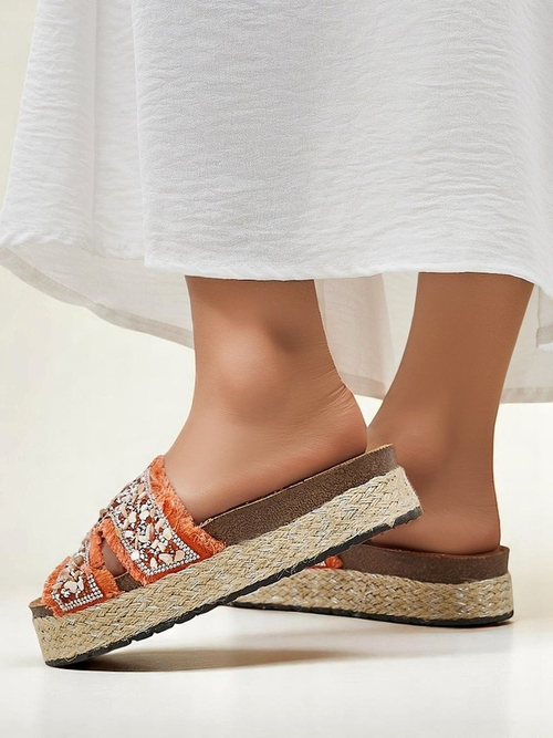 Royalfashion Жіночі шльопанці з прикрасами Candy Candy