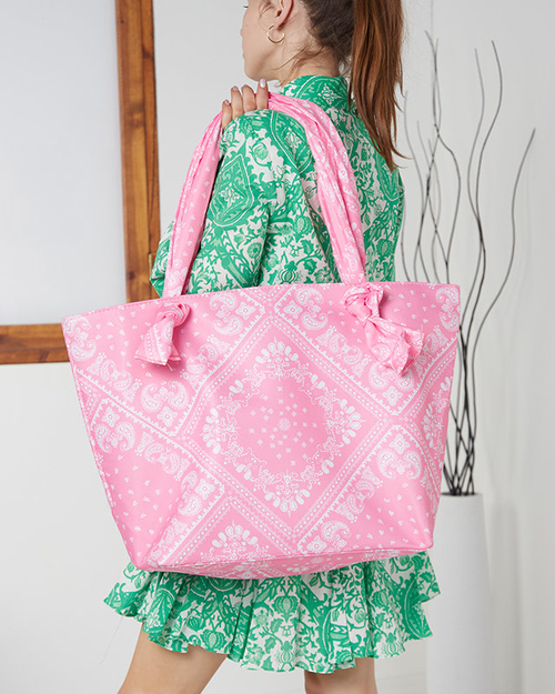 Велика рожева пляжна сумка - Аксесуари