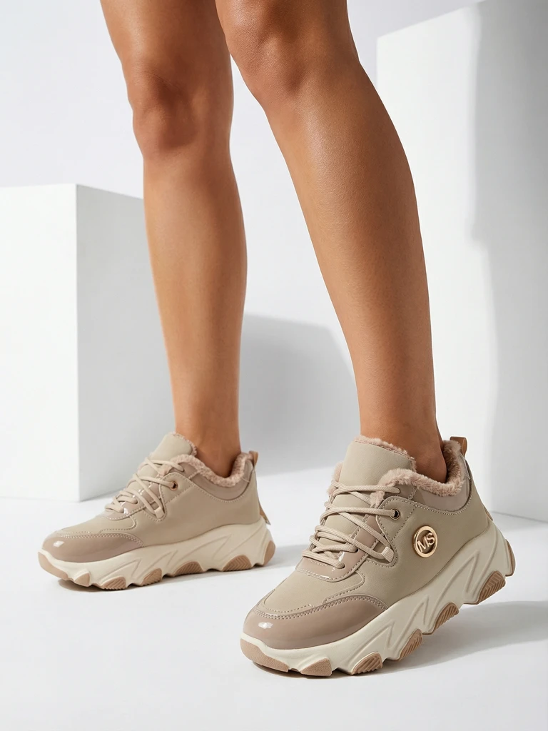 Royalfashion Dámské zateplené tenisky Caroz