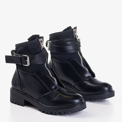 Černé tašky s ozdobným pásem Future - Boty