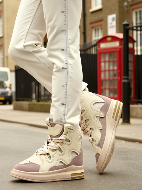 Royalfashion Високі спортивні черевики для жінок з прихованим каблуком Oblaffi