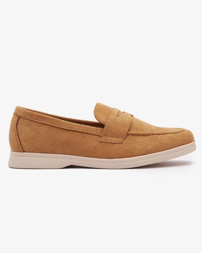 Жіночі мокасини з екозамші верблюжого кольору Daffer- Footwear