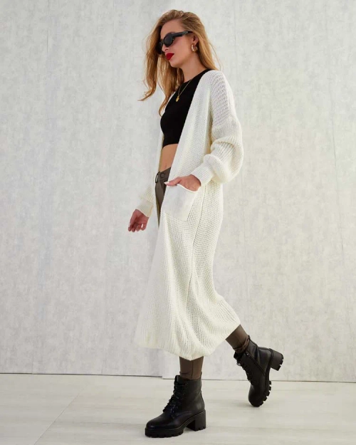 Жіночий в'язаний светр-покривало Royalfashion