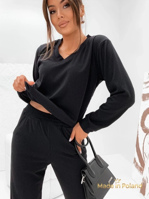 Бавовняний жіночий трикотажний костюм Shadow Line