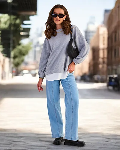 Royalfashion Dámská bavlněná tenká mikina