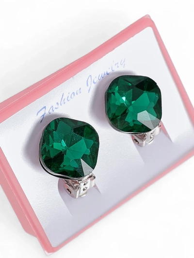 Royalfashion Кліпси сережки жіночі з кристалом