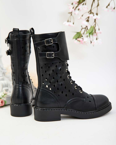 Royalfashion Жіночі ажурні черевики на шнурівці Belsel
