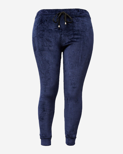 Royalfashion Dámské zateplené tepláky s lemováním