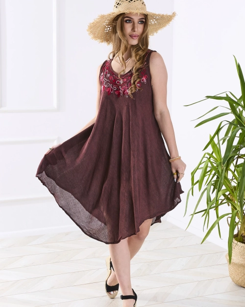 Жіноче темно-коричневе пальто сукняного типу - Одяг