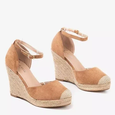 Hnědé espadrily na klíně Bonita - Obuv 1