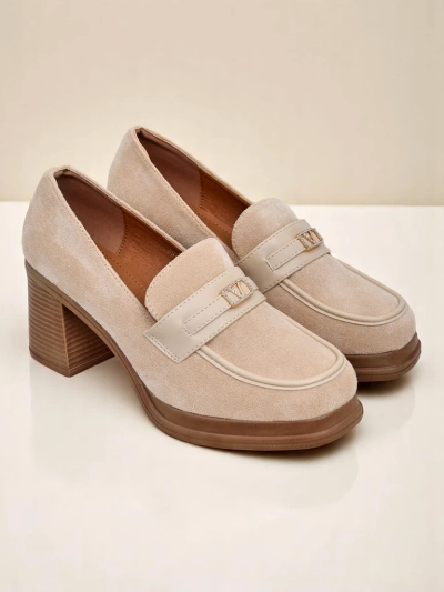 Royalfashion dámské loafersy s blokovým podpatkem Evelay