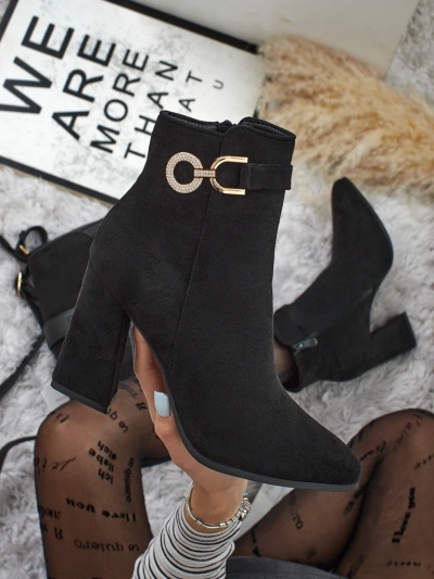 Жіночі ботильйони еко замшеві на підборах Victi