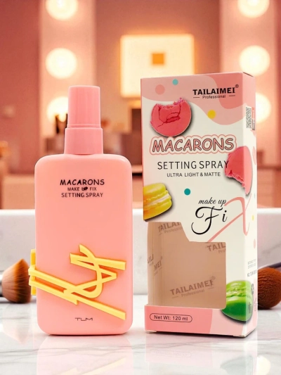 Macarons Makeup Fixing Spray Růžový