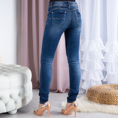 Темно-сині жіночі джинси - Штани 1