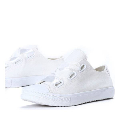 АВТОЛЕТ Білі кросівки, перев'язані стрічкою Лариса - Взуття