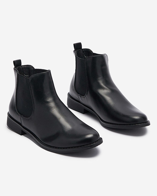 Černé dámské kozačky a'la sztyblety Novos- Obuv