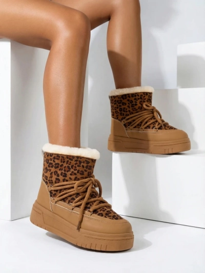 Royalfashion Dámské kožené sněhule Moniuc