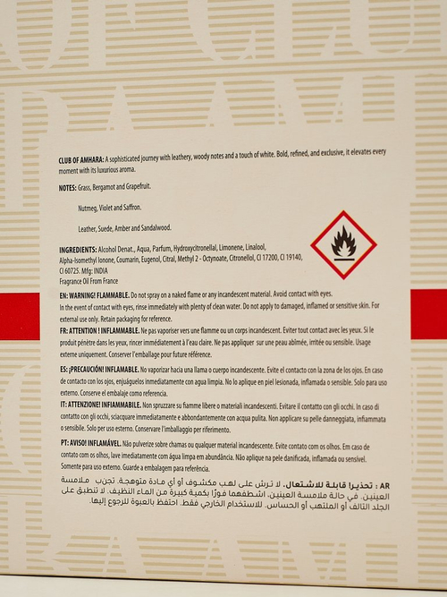 Натхненний унісекс парфумована вода Club of Amhara