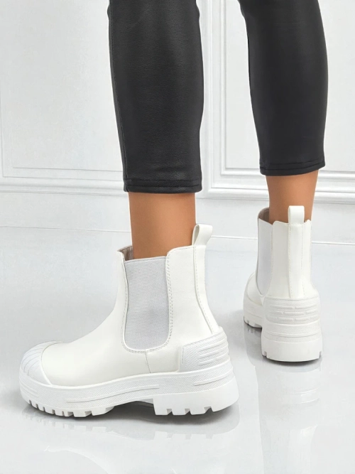 Ботильйони на платформі зі штучної шкіри Amber Veil