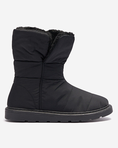 Чорні жіночі черевики а-ля снігоступи Kalioli-Footwear