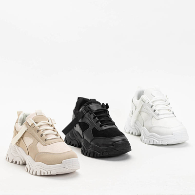 OUTLET Dámská sportovní obuv tenisky v odstínu ecru Itega - Obuv