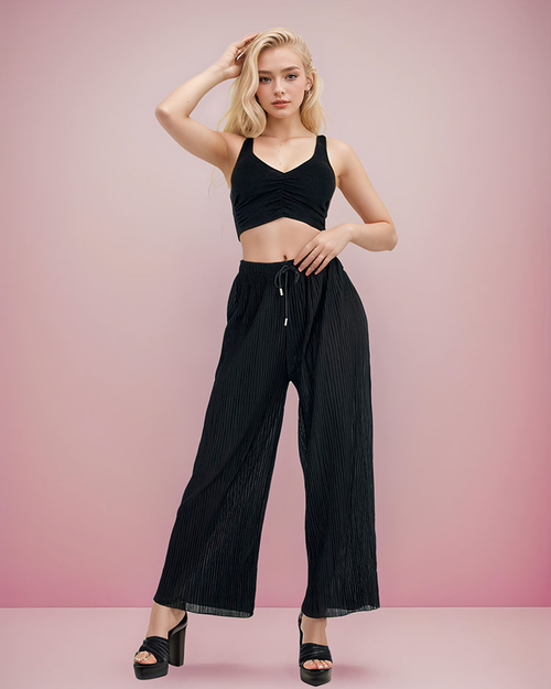 Жіночі широкі плісировані штани Royalfashion