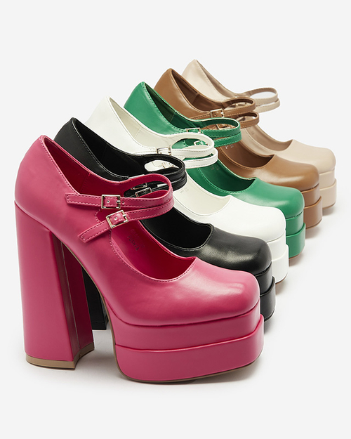 Жіночі туфлі на високій шпильці Edisa кольору фуксії - Взуття