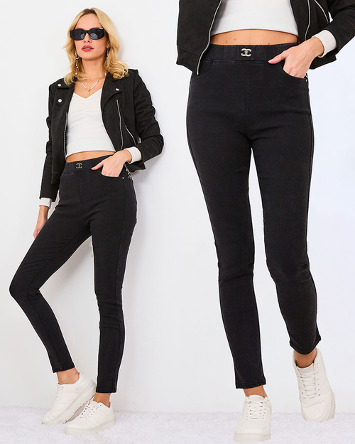 Жіночі брюки тегінг Royalfashion Black