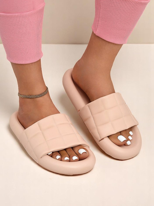 Royalfashion Жіночі шльопанці на плоскій підошві Quilt Walk