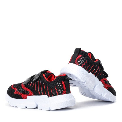 Černá a červená chlapecká sportovní obuv Mississippi - Footwear 1