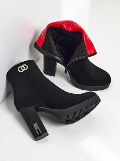 Kotníkové boty Stella Černé Elegantní s Podpatkem