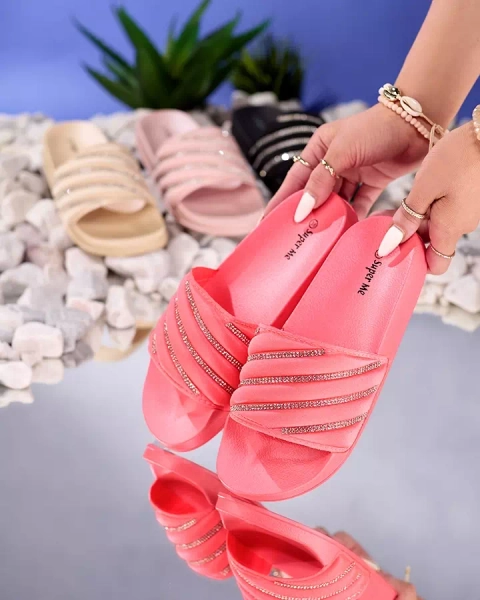 Coral dámské pantofle s kubickými zirkony Mytaris - Obuv