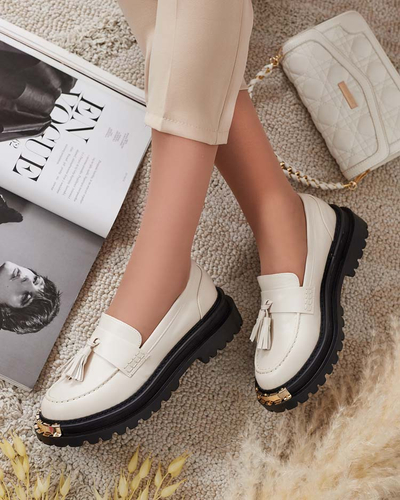 Royalfashion Dámské mokasíny se střapci Fresosne