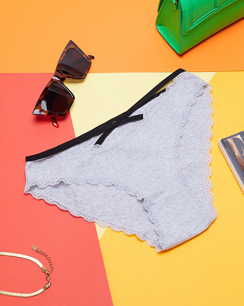 Сірі жіночі трусики