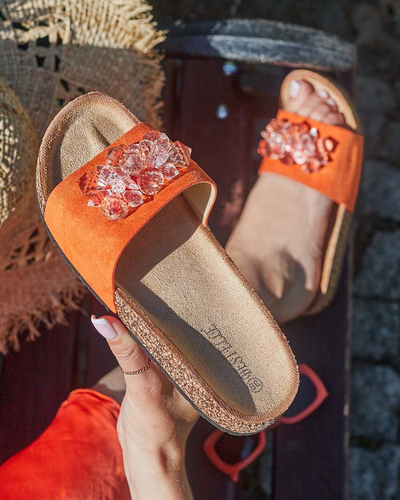 Royalfashion Dámské žabky Villo s kamínky