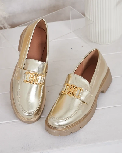 Zlaté Mokasíny Chloé Elegantní Dámský Styl