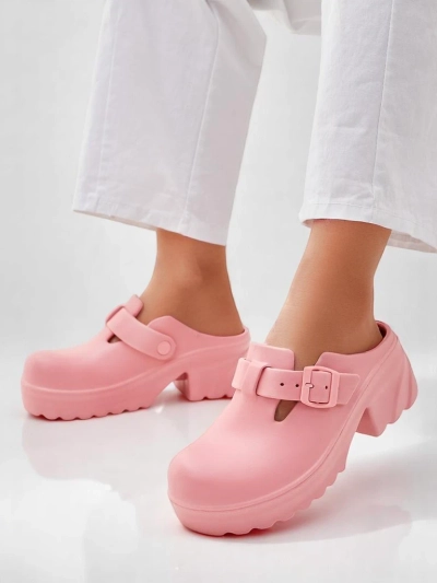 Royalfashion Dámské gumové sandály na podpatku Voxones