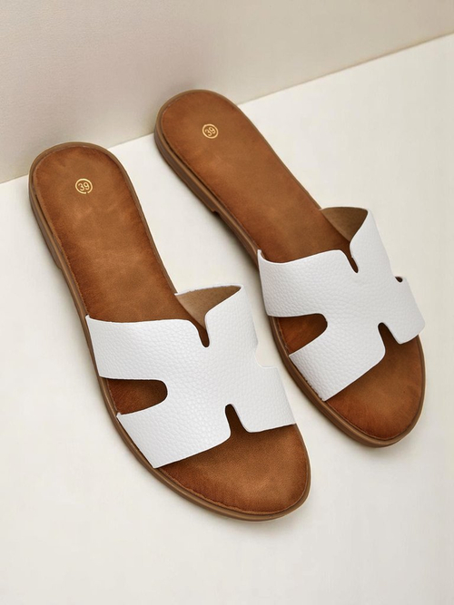 Royalfashion Жіночі шльопанці на плоскій підошві Повсякденний стиль