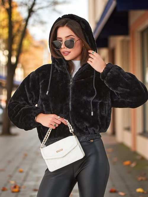 Дамська куртка Royalfashion зі штучногохутра