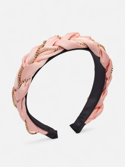 Royalfashion Čelenka do vlasů s pletením v copu zdobená zirkony