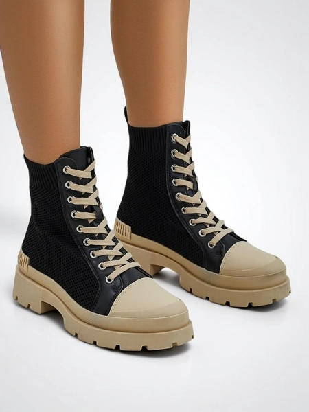 Royalfashion Vysoké dámské tenisky na robustní podešvi Heyloy