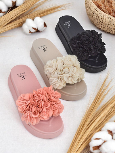 Royalfashion Жіночі сандалі з маленькими квітами Frezja