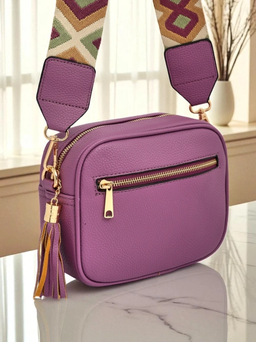 Royalfashion Маленька жіноча сумочка з екошкіри з кольоровим ремінцем Kovi Lace